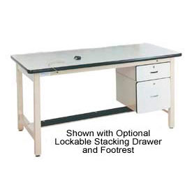 72 X 30 Fixed Height Heavy Duty Workbench ESD Laminate Top - Beige