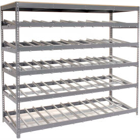 Carton Flow Shelving Single Depth 3 LEVEL 96"W x 48"D x 84"H