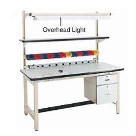 Overhead Light For 72"W Workbench, Blue