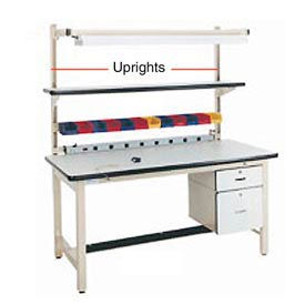 Steel Workbench Uprights, Tan