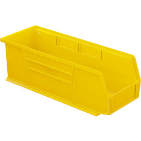 Plastic Hang & Stack Bin, 14-3/4"L x 5-1/2"W x 5"H, Yellow