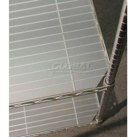 Polypropylene Shelf Liner, 60"W x 24"D, Translucent