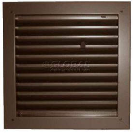 Fire-Rated Door Louver, Adjustable Z-Blade, Self-Attach, 24" X 18", Bronze