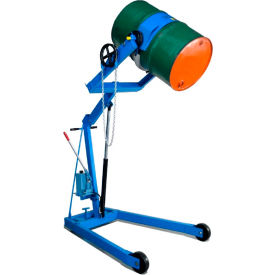 Mobile Drum Lift and Tilt 400A-96 96" High for 55 Gal Drum - Pull Chain Rotation