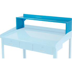 Steel Riser Shelf, 48"W x 10-1/2"D x 12"H, Blue