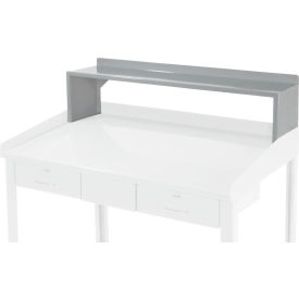 Steel Riser Shelf, 48"W x 10-1/2"D x 12"H, Gray