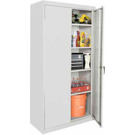 Classic Commercial Series Storage Cabinet, 36"W x 18"D x 72"H, Gray, All-Welded