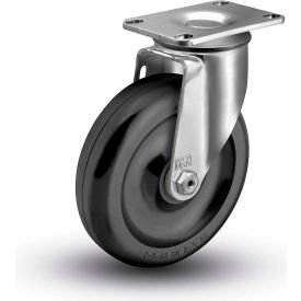 2 Series Swivel Plate Caster 5" Dia. 300 Lb. Cap.