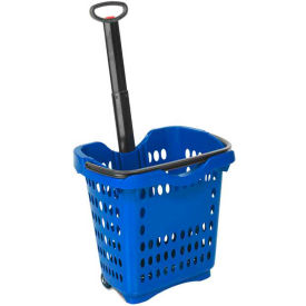 Dark Blue Rolling Basket 40 Liter - Pkg Qty 10
