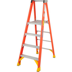 4' Fiberglass Platform Step Ladder 300 lb. Cap