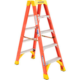 5' Dual Access Fiberglass Step Ladder 300 lb. Cap - T6205