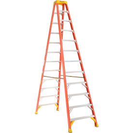 12' Dual Access Fiberglass Step Ladder 300 lb. Cap - T6212