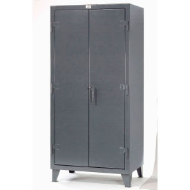 Heavy Duty Storage Cabinet, 12 Gauge, 60"W x 24"D x 78"H, Gray