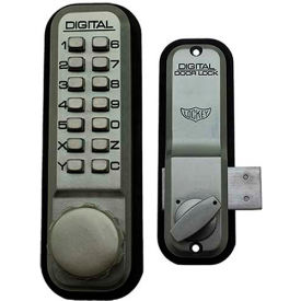 Digital Door Lock 2200 Surface/Rim Mount, Satin Nickel