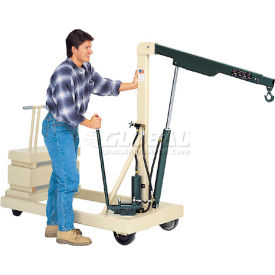 Reversed Telescopic Boom Floor Crane B-500CW 500 Lb. Capacity