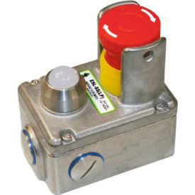 IDEM E-Stop Switch W/LED, 3NC 1NO, 110v, Stainless Steel