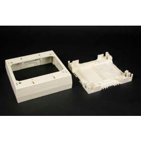 2-Gang Device Box, Ivory, 4-3/4"L