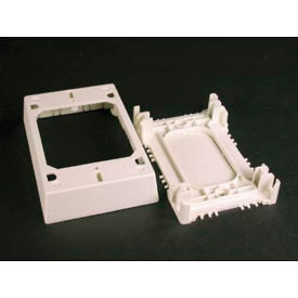Shallow Device/Extension Box, White, 4-3/4"L