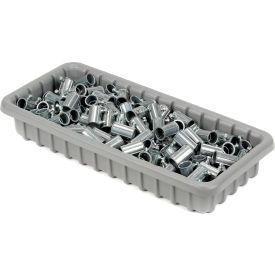 Dividable Nesting Plastic Box, 17-3/4"L x 10-7/8"W x 5"H, Gray