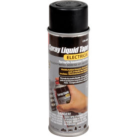 Spray Liquid Electrical Tape, Black, English/Spanish; 6 oz/Can