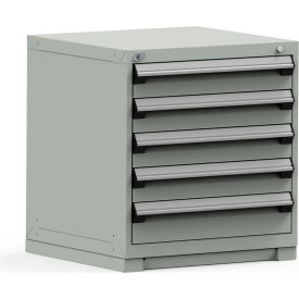 Modular Storage Drawer Cabinet 30x27x32, 5 Drawers, Gray