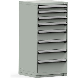 Modular Storage Drawer Cabinet 30x27x60, 8 Drawers (5 Sizes), Gray