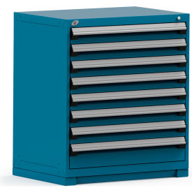 Modular Storage Drawer Cabinet 36x24x40, 8 Drawers, Blue