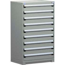 Modular Storage Drawer Cabinet 36x24x60, 9 Drawers, Gray