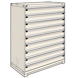 Modular Storage Drawer Cabinet 48x24x60, 9 Drawers, Beige