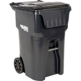 Mobile Trash Container, 95 Gallon Gray