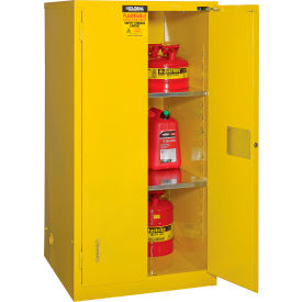 Flammable Cabinet, Self Close Double Door, 60 Gallon, 34"Wx34"Dx65"H