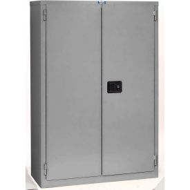 Heavy Duty Fire Resistant Cabinet, 14 Gauge, 43"W x 34"D x 65"H, Gray