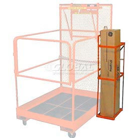 Fluorescent Bulb Caddy for Forklift Maintenance Platform