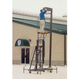 One Person Lift 20"L x 28"W Platform - Hydraulic Hand Pump Lift