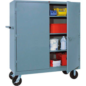 Heavy Duty Mobile Storage Cabinet, 60"W x 24"D x 68"H, Gray, Assembled