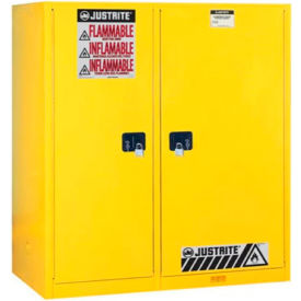Drum Cabinet 115 Gal. Capacity Vertical Self Close Flammable W/ Drum Rollers