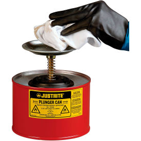 Safety Plunger Can - 2 Quart Steel, 10208
