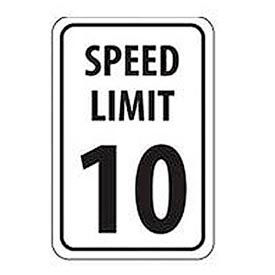 Aluminum Sign - Speed Limit 10 - .063" Thick