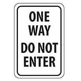 Aluminum Sign - One Way Do Not Enter - .063" Thick