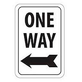 Reflective Aluminum Sign - One Way Left Arrow- .080" Thick