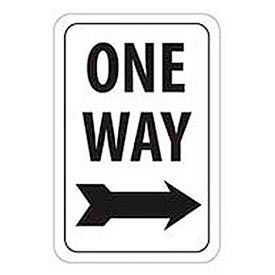 Reflective Aluminum Sign - One Way Right Arrow - .080" Thick