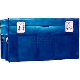 Shipping Container and Site Box No Casters - 45"L x 30"W x 34"H, Blue