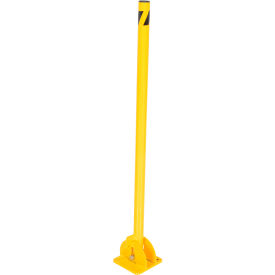 Yellow Powder Coat Folding Bollard 42"H