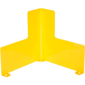Steel Corner Guard With Safety First Message 24"H Center 24"L X 12"H Side