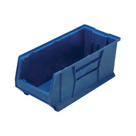 Plastic Hulk Stacking Bin, 24"L x 11"W x 10"H, Blue