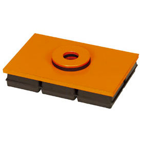 Neoprene And Steel Pad With Steel Top 6" X 6" X 1"