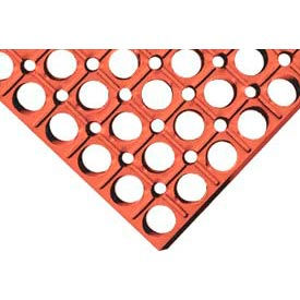 TruTread™ Anti Fatigue Drainage Mat 7/8" Thick 3' x 5' Red