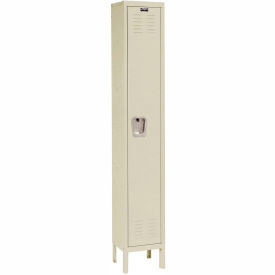 1-Tier 1 Door Premium Locker, 15"W x 15"D x 78"H, Tan, Unassembled