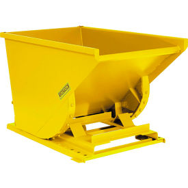 Heavy Duty Self Dumping Forklift Hopper, 1-1/2 Cu. Yd., 6000 Lbs, Yellow