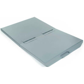 Hinged Lid for 1/4 Cu. Yd. Self Dumping Hopper, Gray